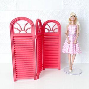 3-Panel Watermelon Privacy Screen Doll 1:6 Scale Furniture 12” Barbie Integrity